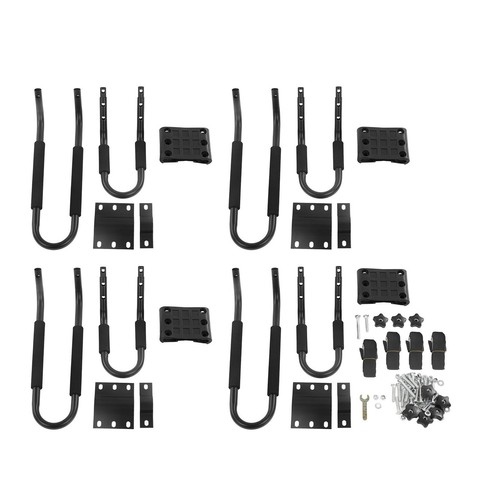 Alloy Steel Roof Kayak Carrier 150LBS Load with Secure Straps - Picture 2 of 20