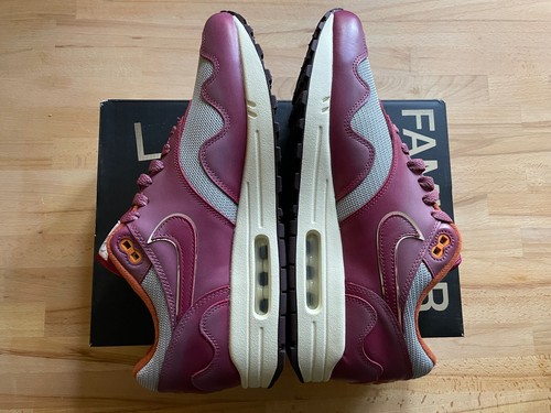 Nike Air Max 1 Patta Waves Rush Maroon + Bracelet Mens 11 DO9549-001 - Picture 8 of 11