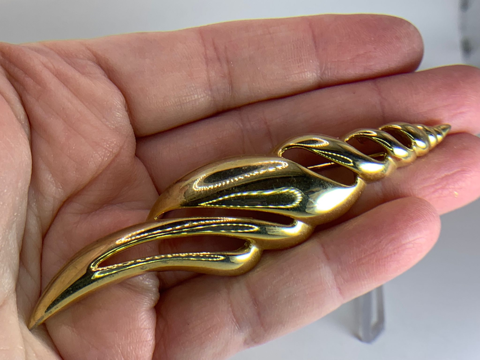 Concho Shell Openwork PISCITELLI MADE IN PISA ITA… - image 1