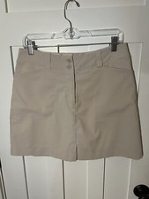 Nike Golf Tour Performance Beige Skort With Pockets Women s Size M