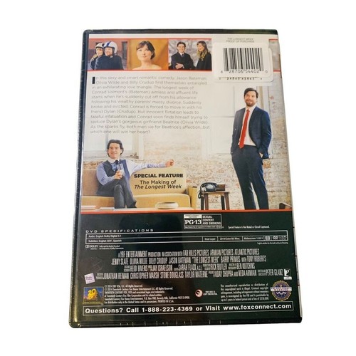 The Longest Week Sealed New DVD PG-13 Movie Jenny Slate Olivia Wilde - Picture 3 of 4