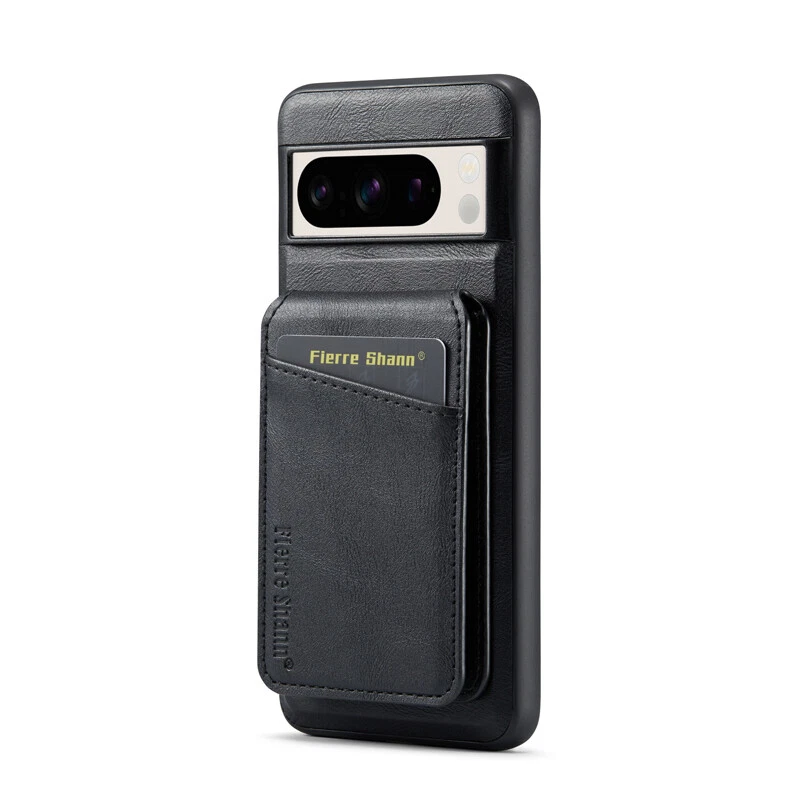 For Google Pixel 7A/8A/9A/7/8/9 Pro XL Leather Case Removable Card Holder Cover - Image 3 of 4