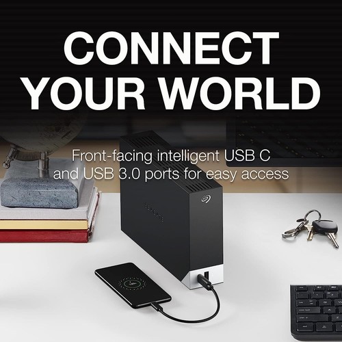 Seagate One Touch 8 TB Hub Desktop External Hard Drive HD USB-C USB 3.0 Ports... - Picture 19 of 24