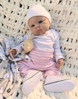 Full Body Silicone Reborn Baby Doll 19" Floppy Girl Doll Squishy Lifelike Infant