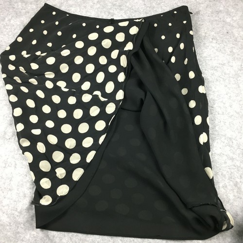 INC International Concept Silk Knee Length Straight Polka Dot Skirt Women's 14 - Picture 8 of 8