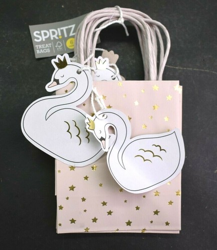 Spritz Treat Swan Gift Bags Birthday Party Favor Baby Shower Wedding Lot of 48