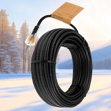 30ft Self-Regulating Gutter Heater for Roof Snow Melting,  Heating Cable