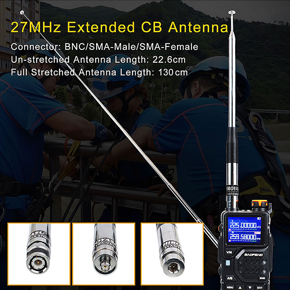 Hiroyasu NH-31 CB Walkie Talkie Handheld Extended 27MHz Antenna