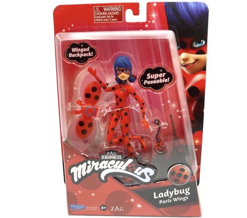 Miraculous Ladybug Paris Wings 5" Poseable Action Figure New Sealed Playmates