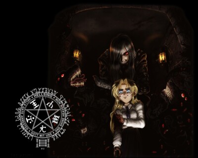 Anime hellsing alucard sir integra fairbrook CCG Gaming Mat Desk