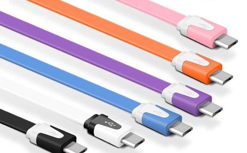6FT flat noodle MICRO USB data Charger charge Cable for SAMSUNG GALAXY S4 S6 S7+ - Picture 5 of 22