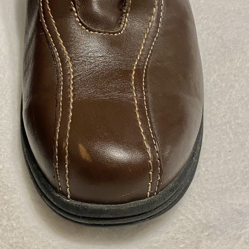 PW MINOR Womens Therapeutic Brown Leather Strap Comfort Shoes Size 10.5 M - Picture 4 of 10