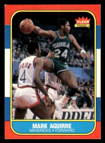 1986 FLEER MARK AGUIRRE ROOKIE DALLAS MAVERICKS #3 VG-EX X9041