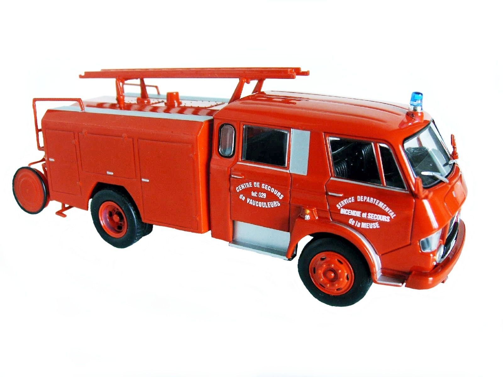 Camion de pompiers CITROËN PY FPT CAMIVA C700 rouge miniature 1/43