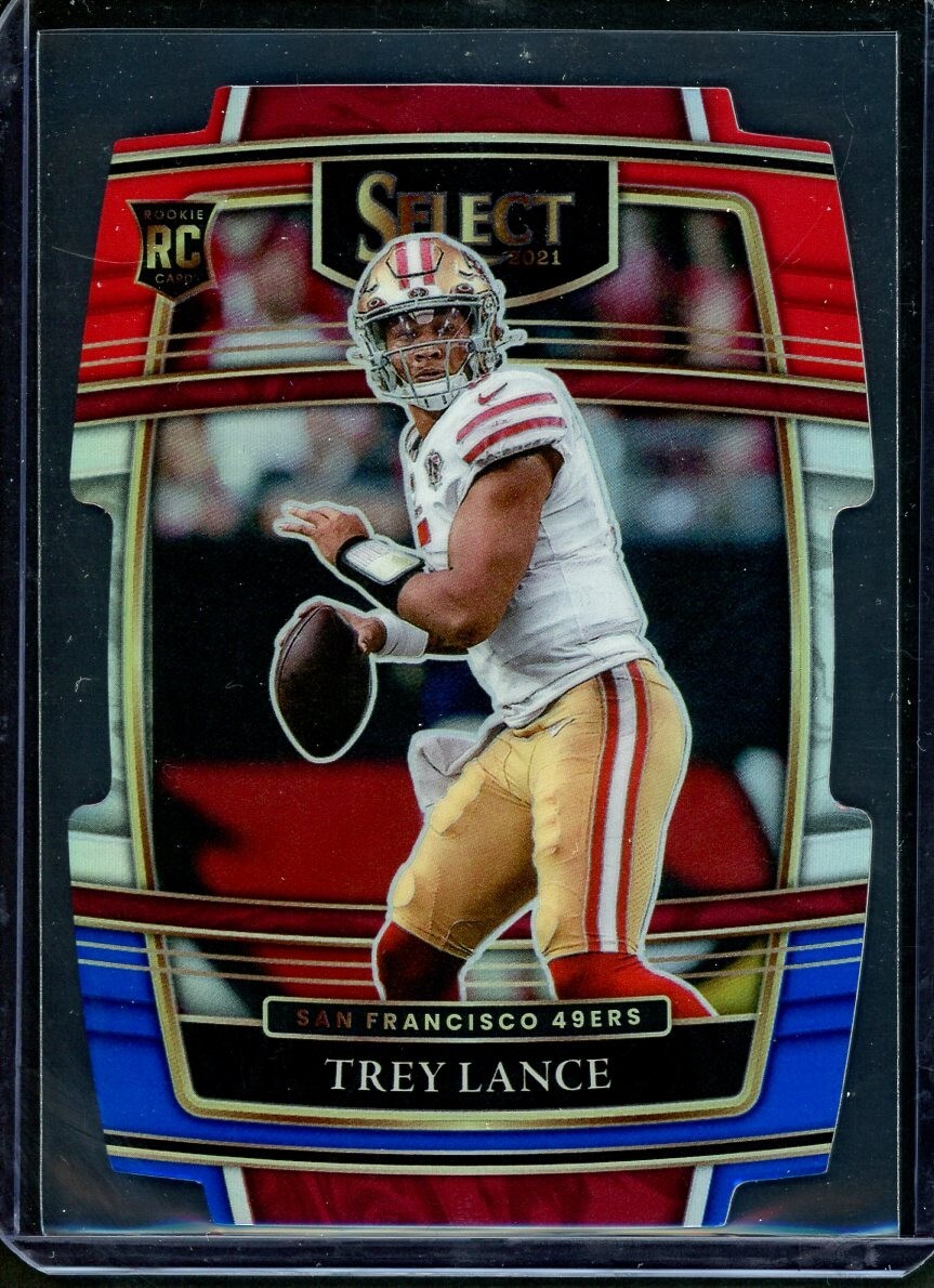 TREY LANCE 2021 Panini Select Red Blue Die-Cut Rookie Card RC #45