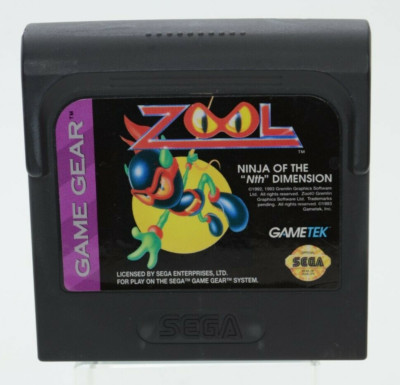 Zool Ninja Of The Nth Dimension (Sega Game Gear) Authentic Tested