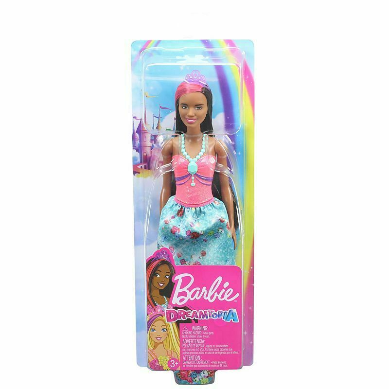 Barbie Dreamtopia Princess - Pink Hair Streak/ Tiara - New