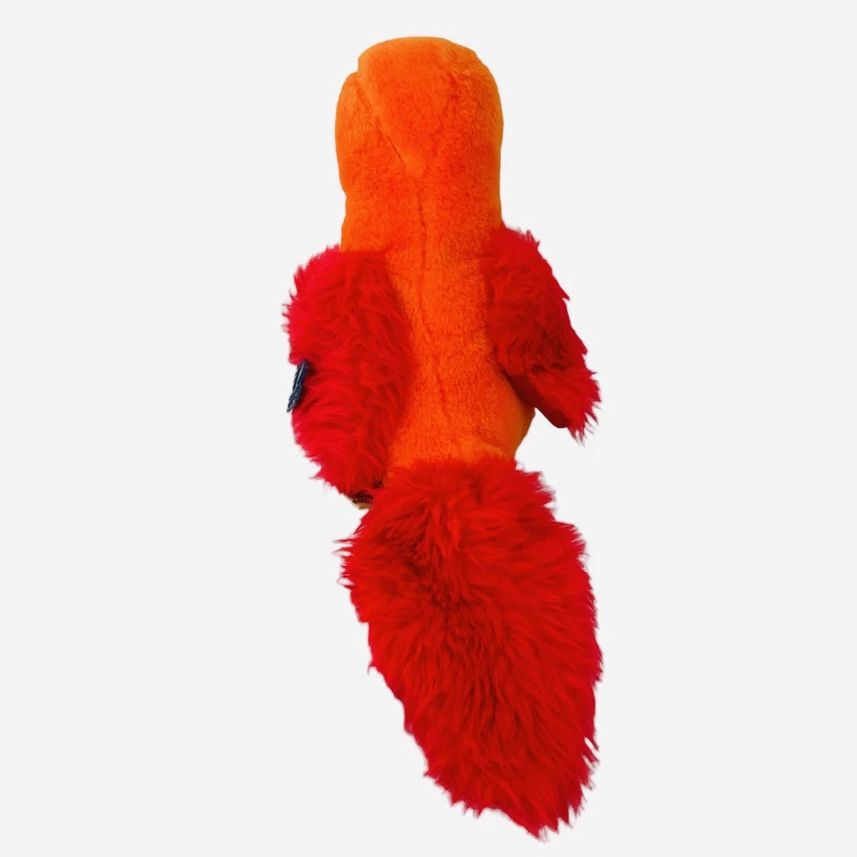 Peluche Knickerbocker Applause Tatoo Naranja Rojo Loro Vintage 1981 Etiqueta Original Foto 3 de 4