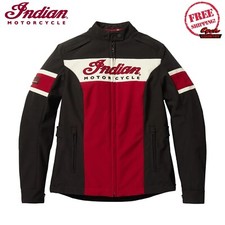 Genuine Indian Motorcycle Brand Women's Madison Jacket Black/red New 2023