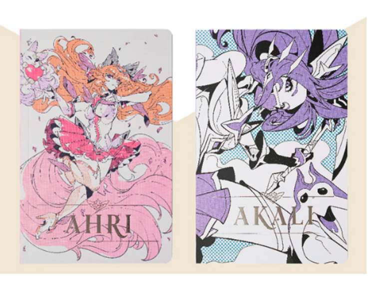 League of Legend LOL Star Guardian B5 Notebook 4PC/set Kaisa Taliyah Zoe  Akali