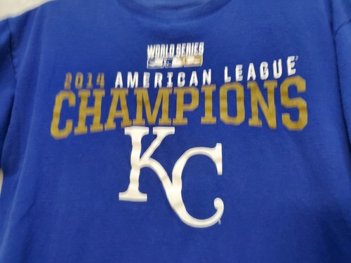 KC Royal Shirt Adult L T-Shirt MLB Kansas City Baseball League Champions - Picture 2 of 8