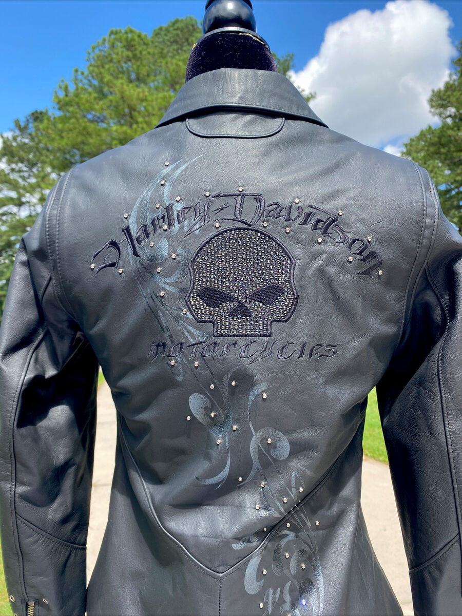Harley Davidson Women WICKED Willie G Skull Rhinestone Harley Davidson Women WICKED Willie G Skull Rhinestone