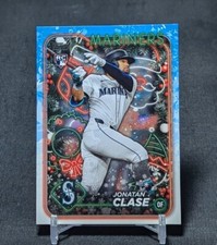 Jonatan Clase Rookie RC 2024 Topps Holiday Baseball Card #H14 Seattle Mariners
