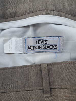 パンツ Levi's ACTION SLACKS BROWN 1980s 1990s Vintage 1980's or 1990's Levi's ACTION SLACKS Polyester