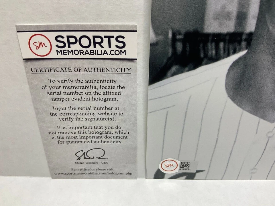 Fotografía autografiada de Rico Carty y Hank Aaron (Atlanta Braves) con certificado de autenticidad Foto 3 de 4
