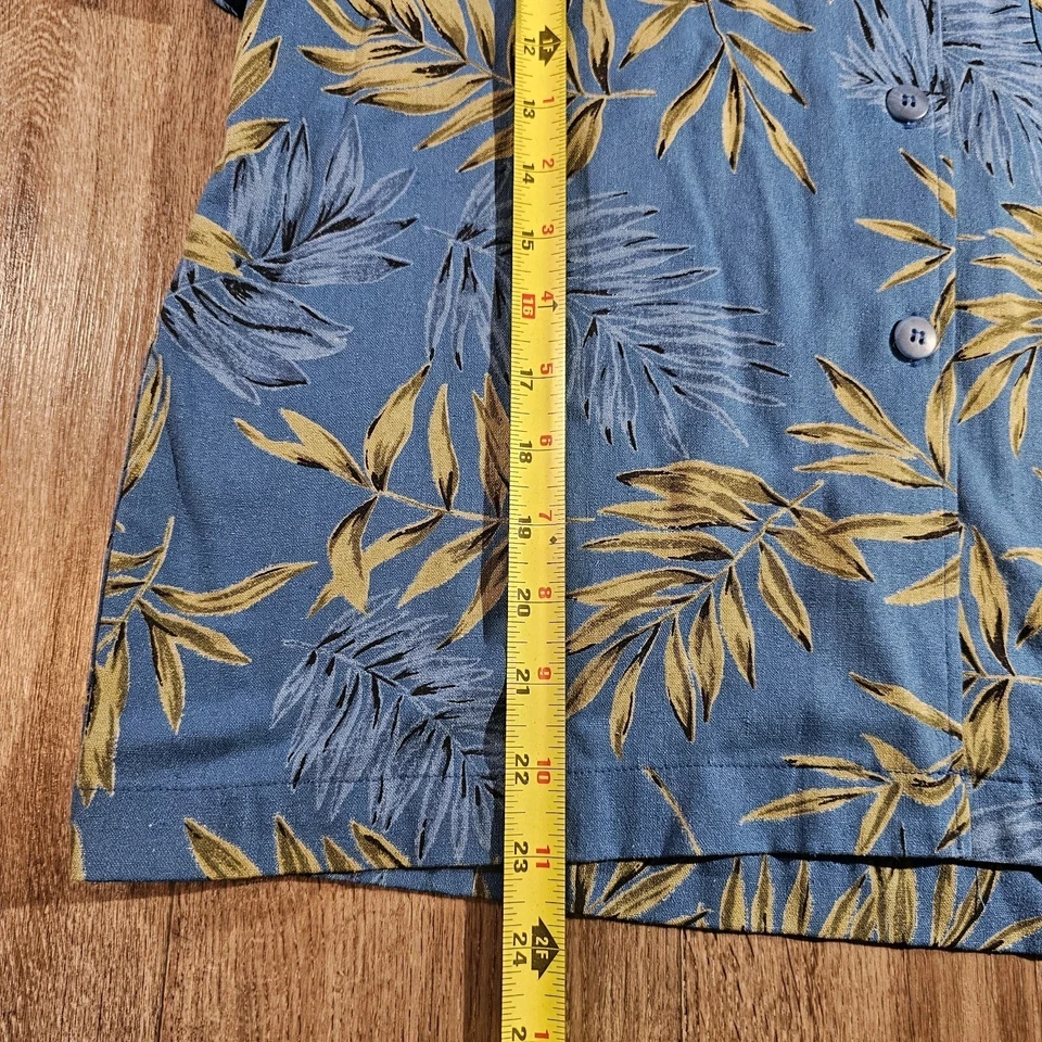 Camisa Top Para Mujer Sag Harbor De Colección Nueva Con Etiquetas 100 Seda Talla Pequeña Tropical Floral Foto 3 de 4