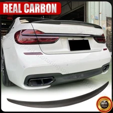 For 2016-2023 BMW 7-Series G11 G12 4DR Rear Trunk Spoiler Wing REAL CARBON FIBER