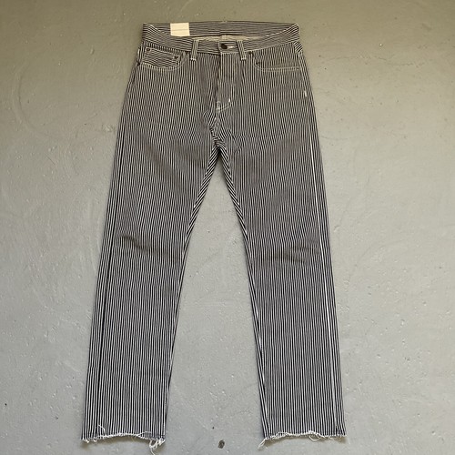 CHCM Selvedge Hickory Stripe Denim Work Jeans Made In Japan Cutoff S (28-30)