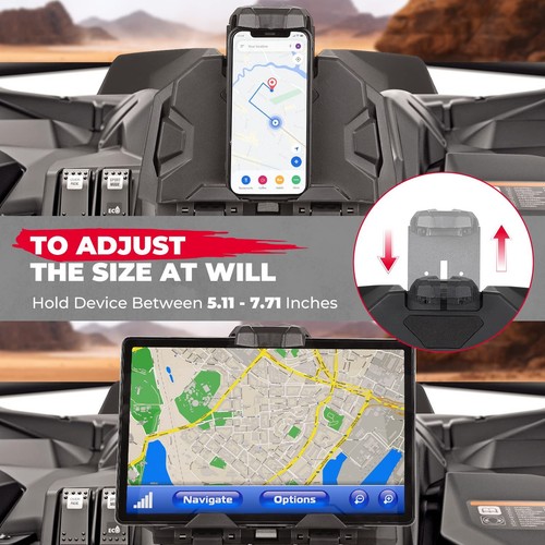 KEMIMOTO Electronic Tablet Device Holder for Can Am Maverick Sport 1000 / Trail - Picture 4 of 19