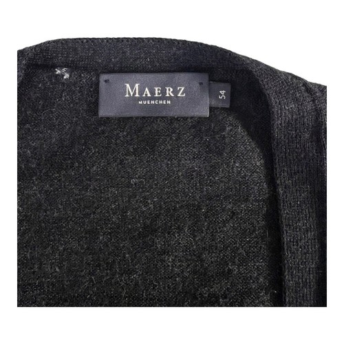 Maerz Muenchen Mens Grey Cardigan 100% Virgin Wool Euro Size 54 See Measurements - Picture 5 of 5