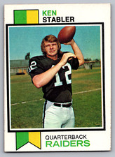 1973 TOPPS #487 KEN STABLER RAIDERS ROOKIE
