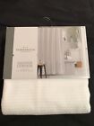 Threshold Shower Curtain White Waffle 72"×72" - Heavy Duty 100% Cotton New