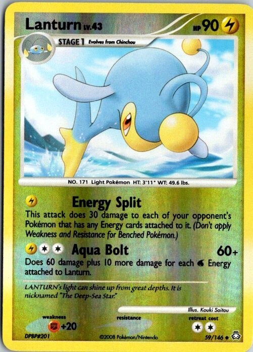 Lanturn 59/146 Legends Awakened Reverse Holo