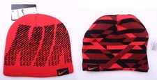 NIKE REVERSIBLE Knit Beanie Hat Winter hat YOUTH BOY'S SIZE 8/20