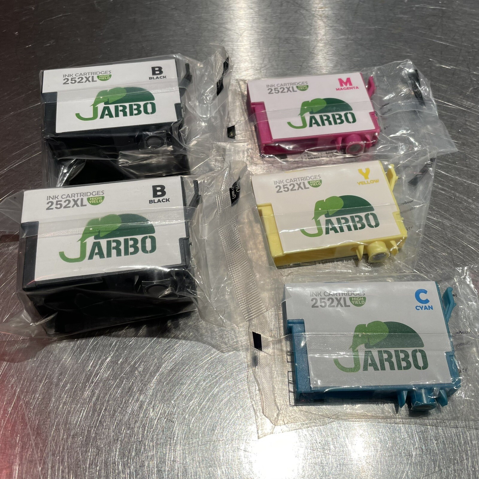 Ink Cartridges Epson WF Printers 252 252XL Black Yellow Magenta Cyan Jarbo-image