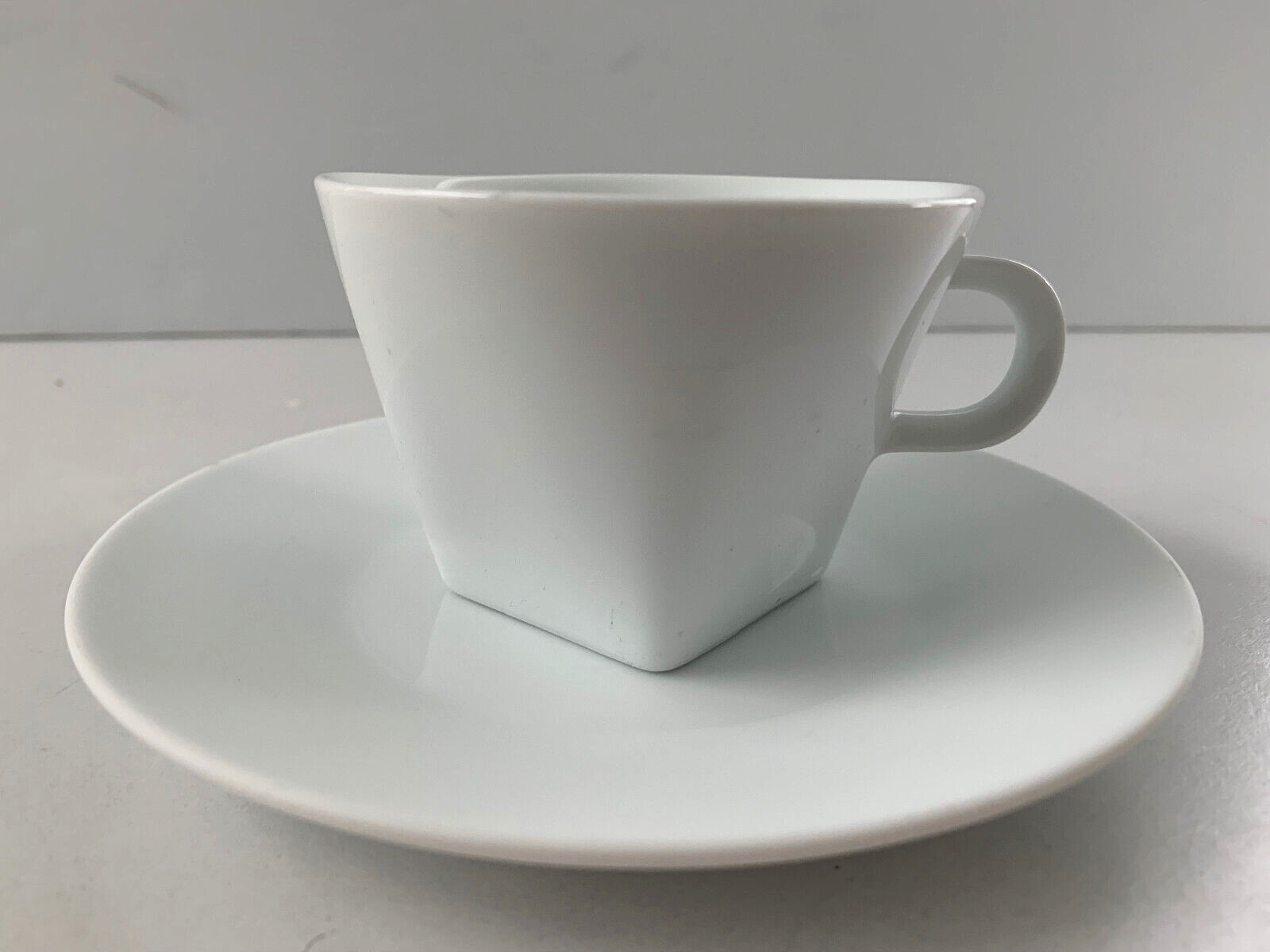 Nespresso Coffee Cup & Saucer Set Big Game White Espresso Latte Cappuccino