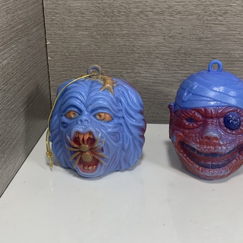 Vintage 1980's Assorted Monster Face Original Candy Containers Ma-Ba Zombies - Picture 2 of 20