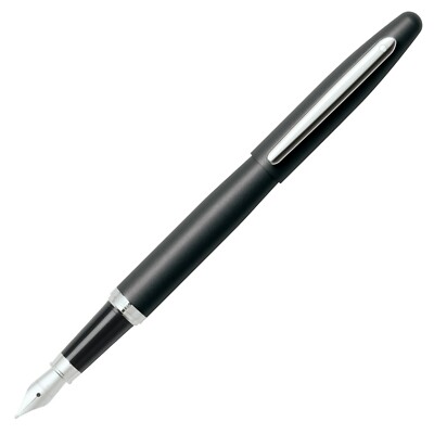 Sheaffer VFM Fountain Pen, Black & Chrome, Medium Nib, New 