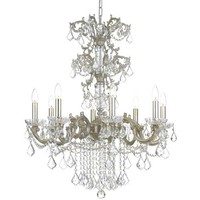 Crystorama Lighting Group 5288-os-cl-mwp Highland Park 8 Light 28 Wide Chandeli on sale Crystorama Lighting Group 5288-os-cl-mwp Highland Park 8 Light 28 Wide Chandeli on sale