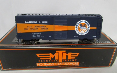 MTH HO Scale B&O Baltimore Ohio Time-Saver 40' PS1 Box Car #467242 NOS 81-74000