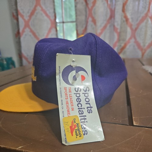 Vtg University of Washington Huskies Sports Specialties Script Snapback Hat NWT - Picture 3 of 7