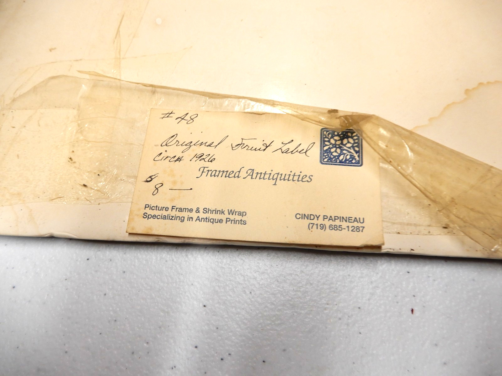 Royal Knight Citrus Crate Label – 1920s Sunkist Redlands Co-Operative Fruit Asso