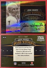 John Huarte 2006 Playoff Contenders Award Winners AUTO Notre Dame Heisman /200