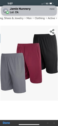 Herren 3er Pack Mesh Shorts Active Wear Sportshorts Männer Basketball Taschen XL