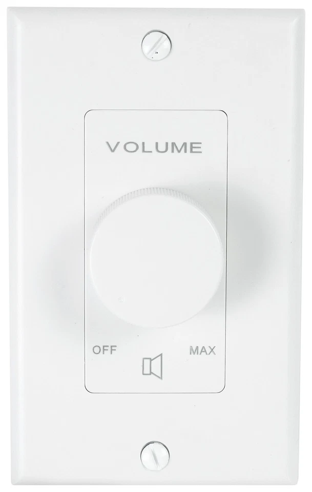 Rockville 2-Room Home Audio Receiver+(4) White 5.25" Wall Speakers+Wall Controls - Image 4 of 4