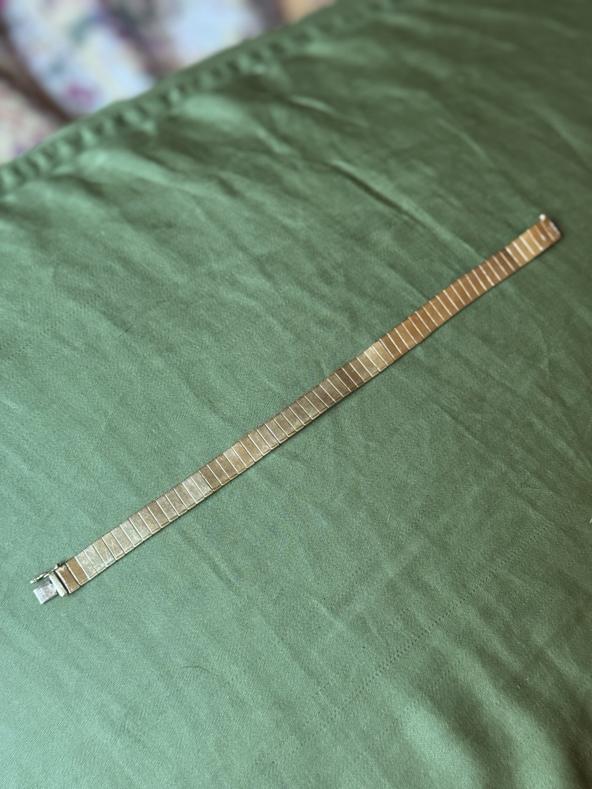 14k solid gold segmented link bracelet stamped 58… - image 4